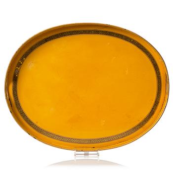 133. A tole tray mid 19th century.