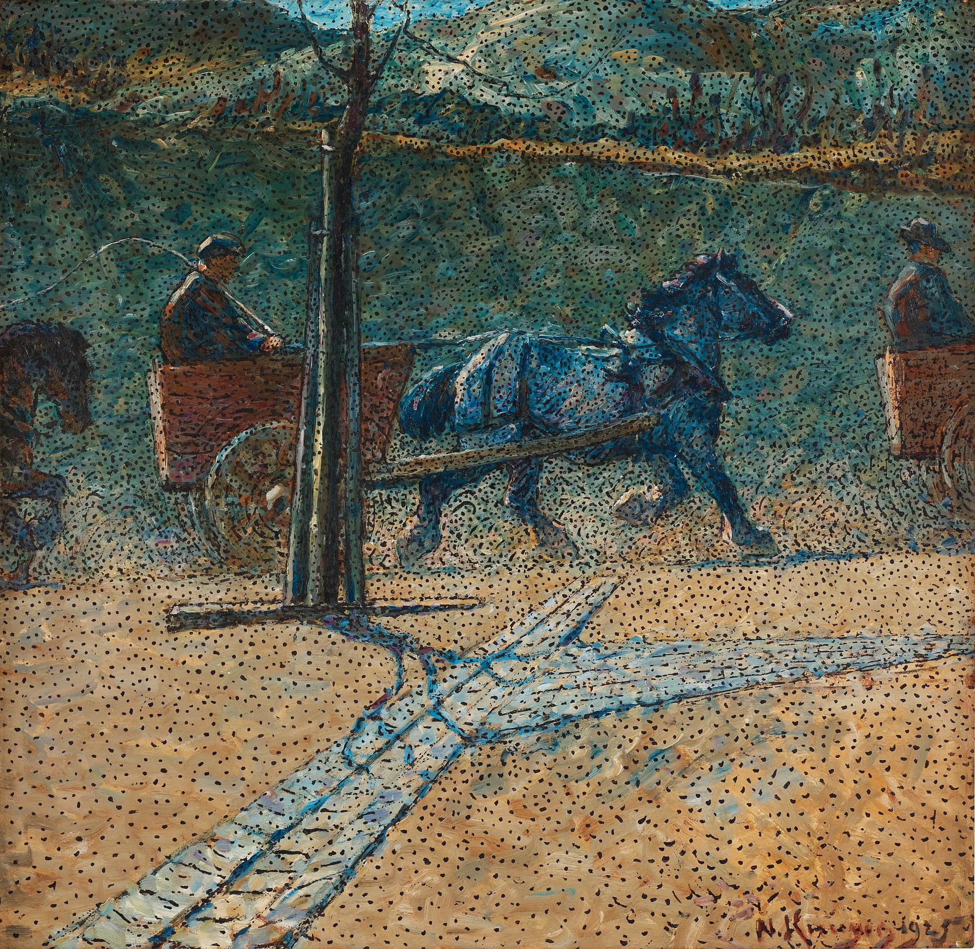 Nils Kreuger, "Tomforor (motiv från Eolsgatan)" (Street scene from Eolsgatan, Södermalm, Stockholm).