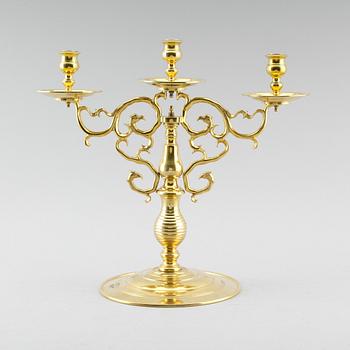 KANDELABER, mässing, No 7, Gusums Bruk.