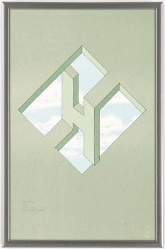 OSCAR REUTERSVÄRD, färglitografier, 2 st, signerade och numrerade 82/150.