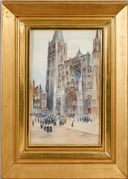 CHARLES JAMES LAUDER, akvarell, sign.