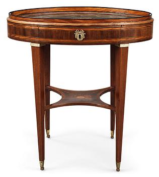 416. A Gustavian table signed by Georg Haupt.