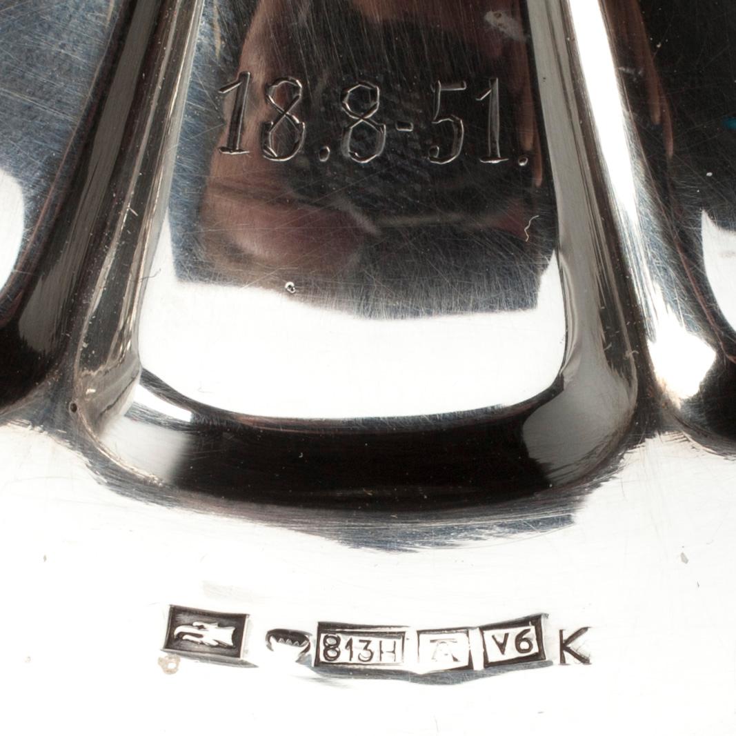 LJUSSTAKAR, 2 par, silver, Auran Kultaseppä 1950, Kultakeskus 1957.