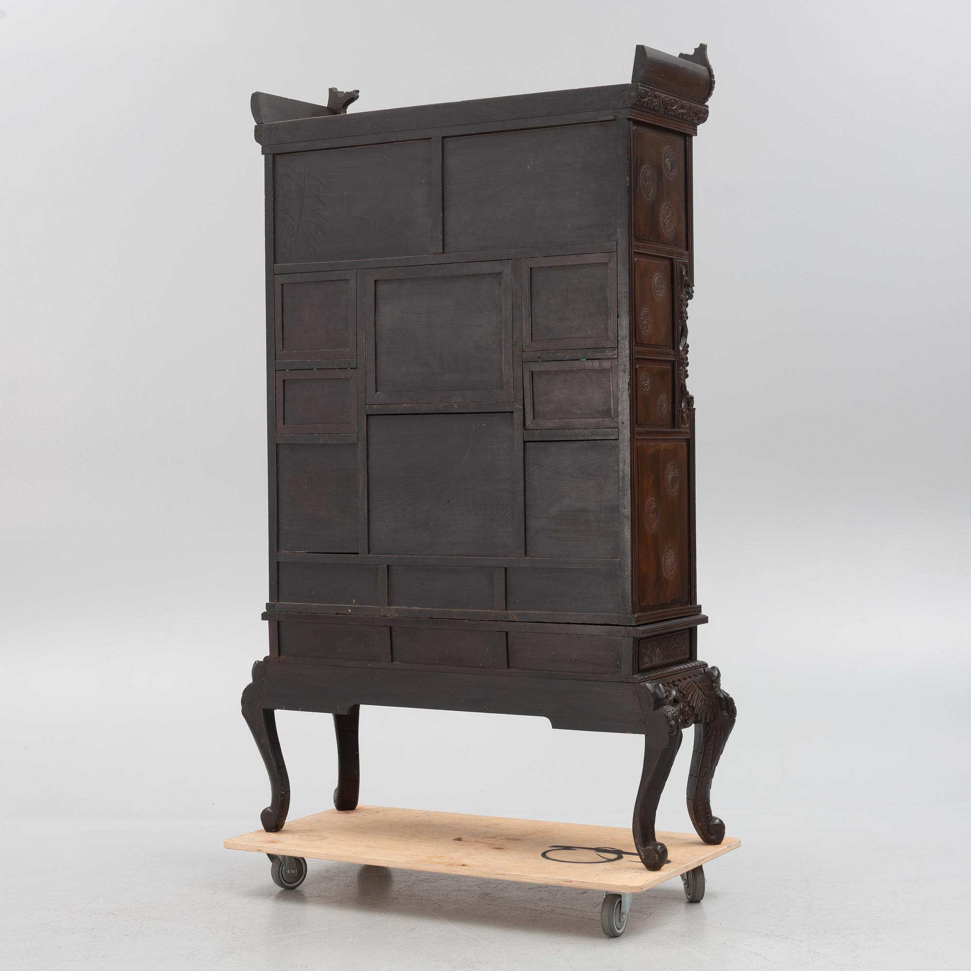 A Japanese wooden cabinet, first part of the 20th century.