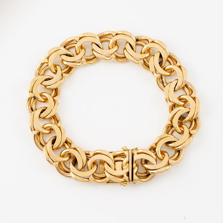 Armband 18K guld, bismarck.