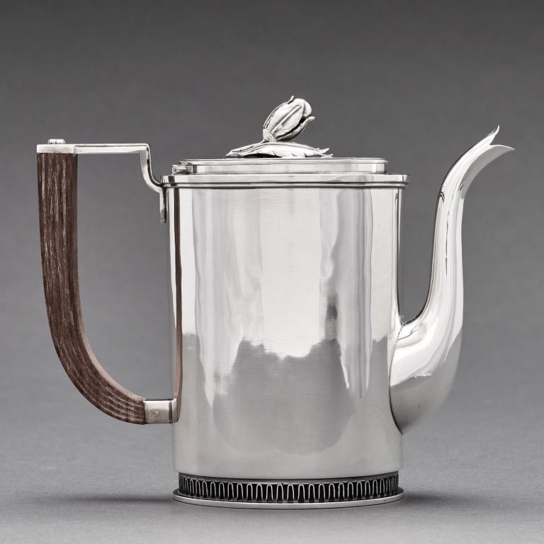 Carl Fredrik Carlman, a 3 pieces coffee service, Stockholm 1967.