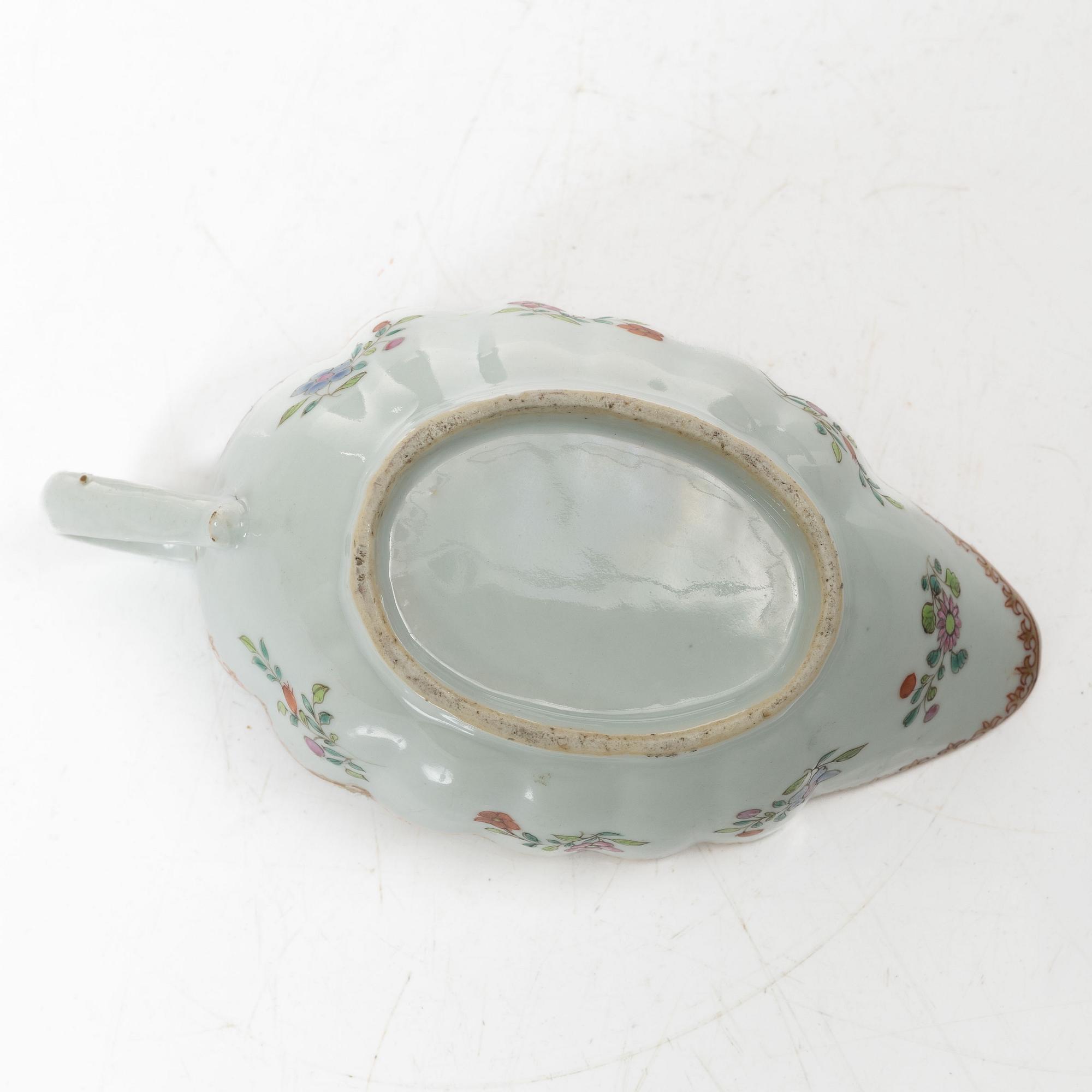 Såssnipa, kompaniporslin. Qingdynastin, Qianlong (1736-95).