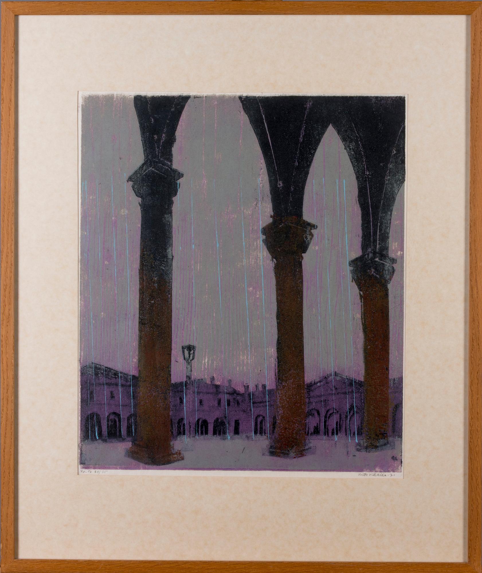 VOITTO JALMARI VIKAINEN, träsnitt, signerad, daterad -71 och numrerad 29/35. Konstnärens avdrag.