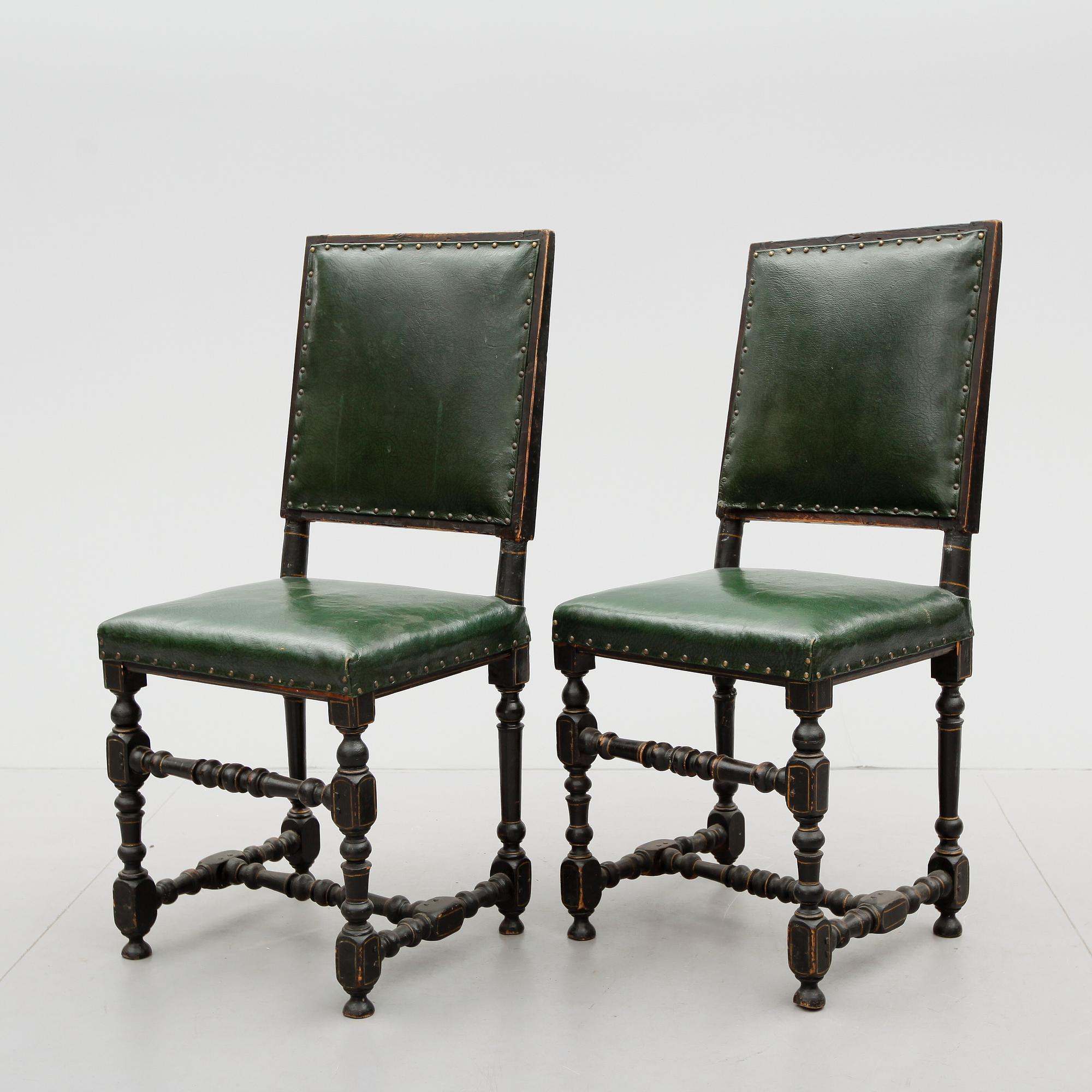 STOLAR, 1 par, barock, 1700-tal.