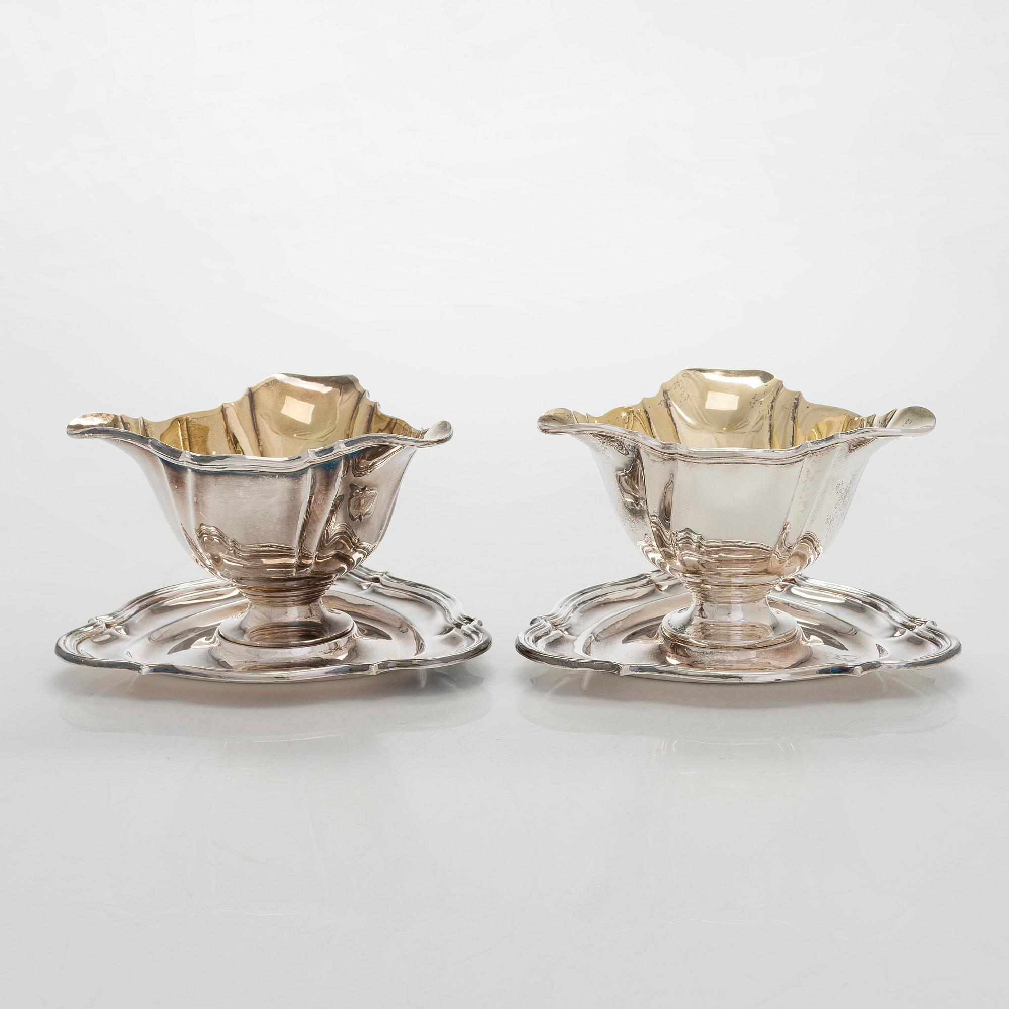 Kastikemaljoja, 2 kpl,  Tanska 1930-luku.