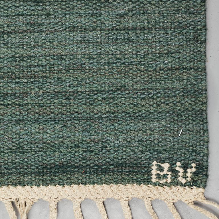 GALLERIMATTA, "Enfärgad BV", slätväv, ca 368 x 118 cm, signerad AB MMF BV.