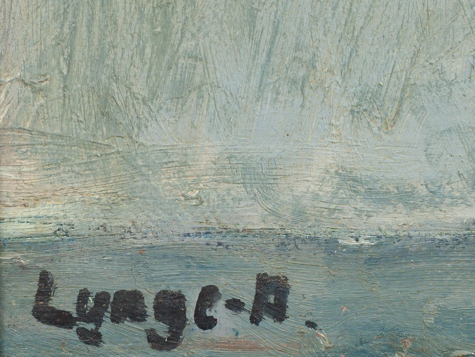 EINAR LYNGE-AHLBERG, olja på duk, sign.