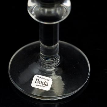 BERTIL VALLIEN, servis, 82 delar, glas, "Husar", Boda, 1970-tal.