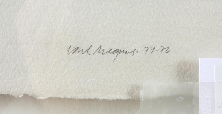 MAGNUS, CARL. akvarell, sign o dat 74-76.
