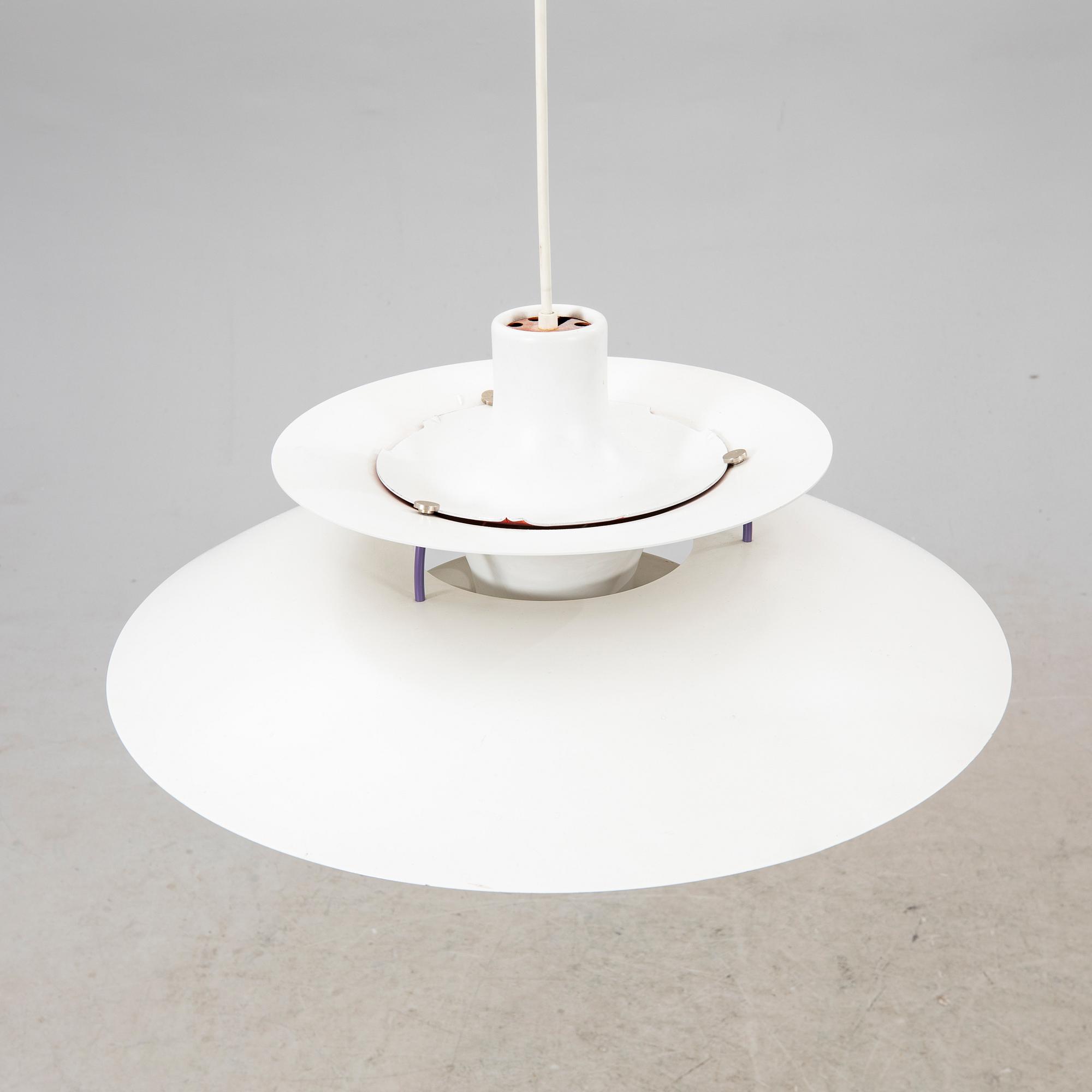Poul Henningsen, a PH 5 ceiling pendant for Louis Poulsen Denmark.