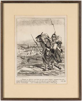 PAUL GARVARNI, efter 4 st, litografier/illustrationer, 1900-tal.