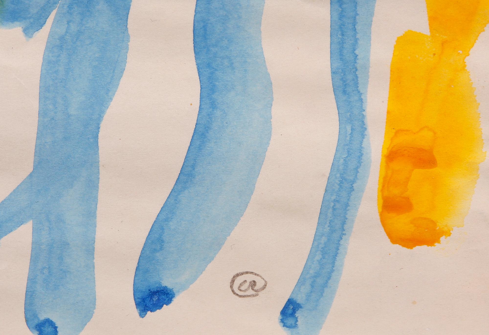 LENNART RODHE, akvarell, sign.