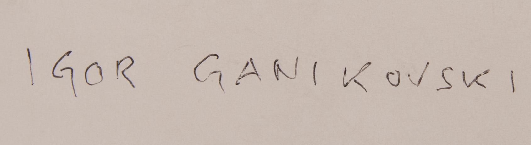 IGOR GANIKOVSKY, blandteknik på papper, signerad och daterad -88.