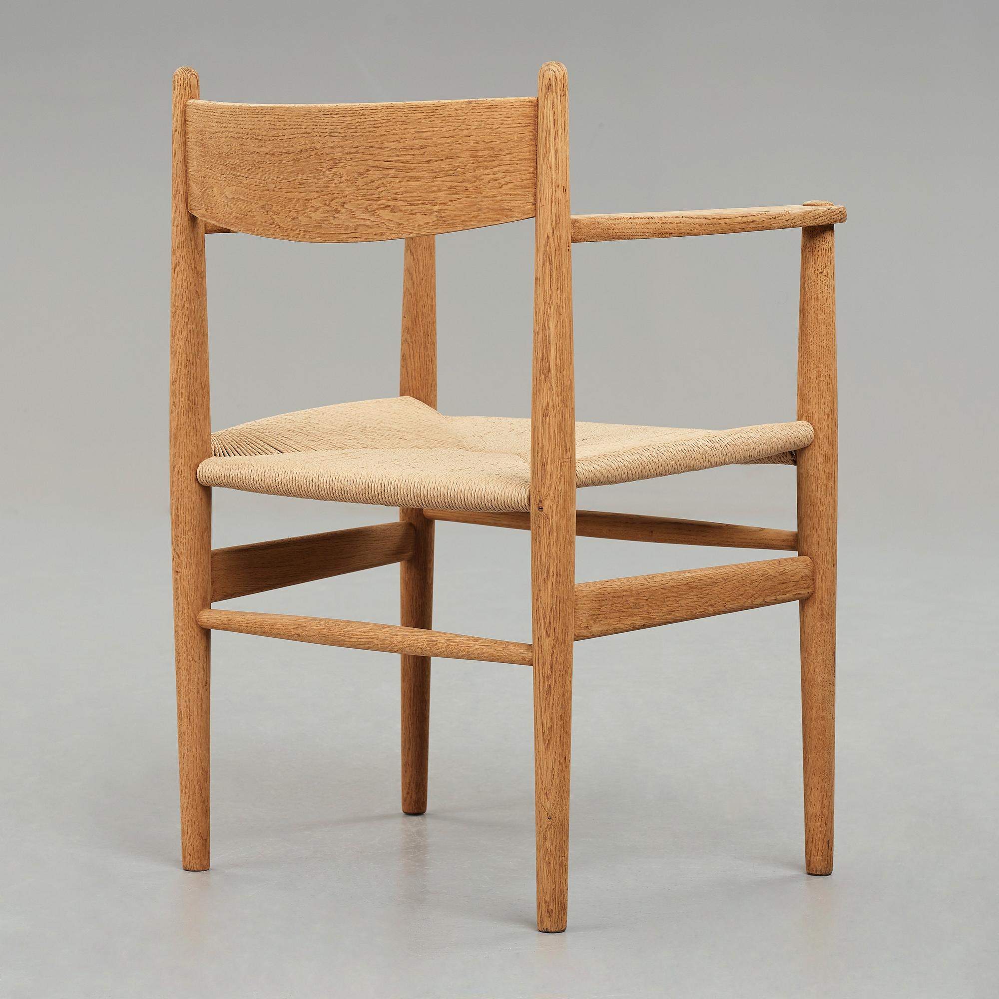 HANS J WEGNER, a "CH37" chair for Carl Hansen & Søn, Denmark, 1950-60's.
