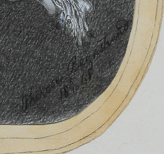 THERESE REGNSTRAND, teckning. Sign o dat 5/10 1868.