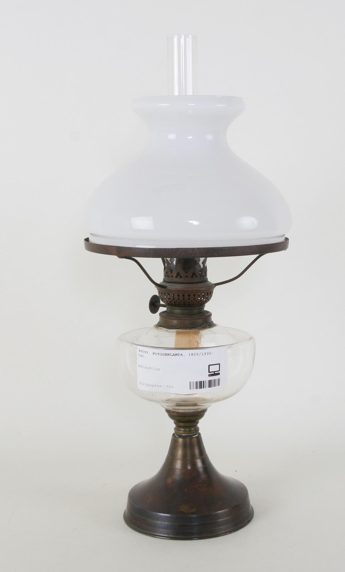 FOTOGENLAMPA, 1800/1900-tal.