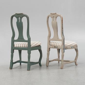 Chairs, a pair, Rococo, 18th century.