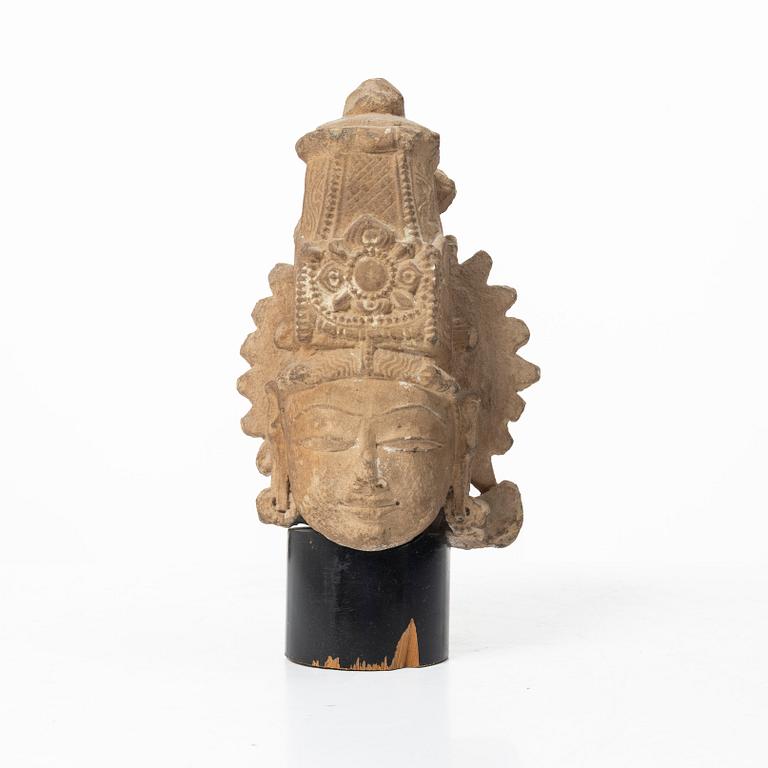 Stenfragment, Indien, 1800-tal eller äldre.