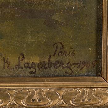 KARIN STACKELBERG - LAGERBERG, oil on canvas, signed and dated 1905.