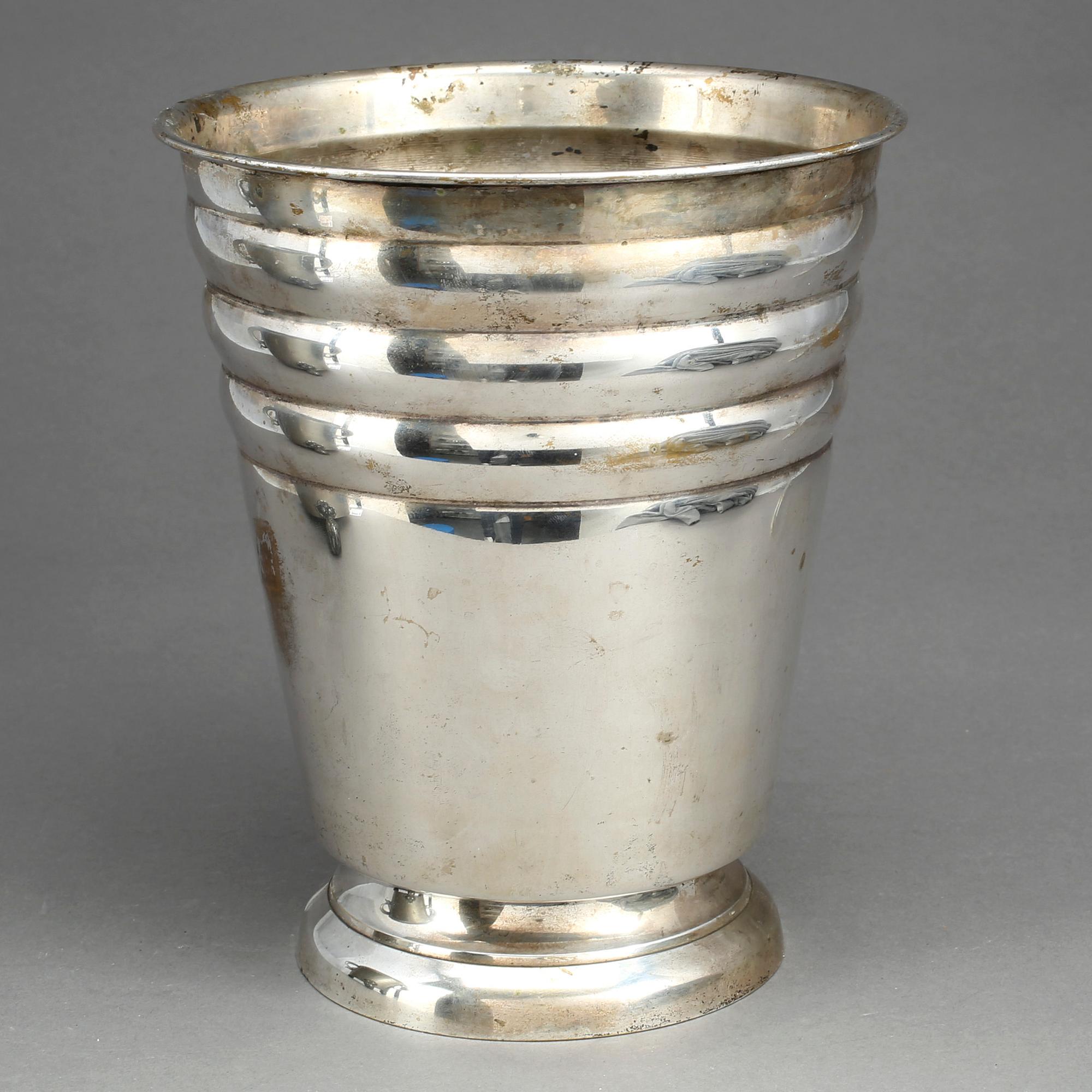 CHAMPAGNEKYLARE, nysilver, 1900-talets mitt.
