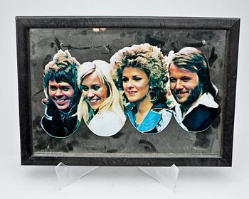 ABBA MEMORABILIA, 3 delar, bl.a. pussel samt spegel.