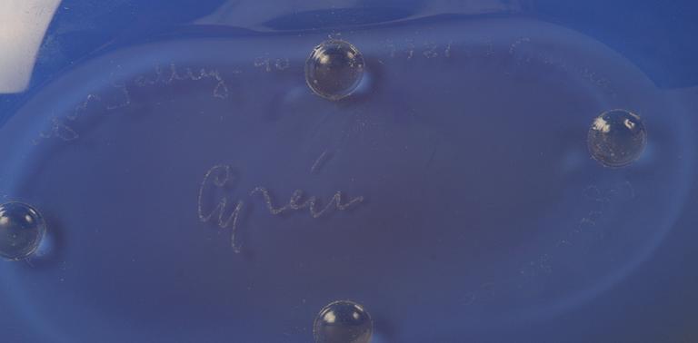 VAS, glas, Gunnar Cyrén, Orrefors Gallery, Sign o dat -90.