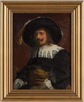 UNKNOWN ARTIST, oil on board, indistinct signare.