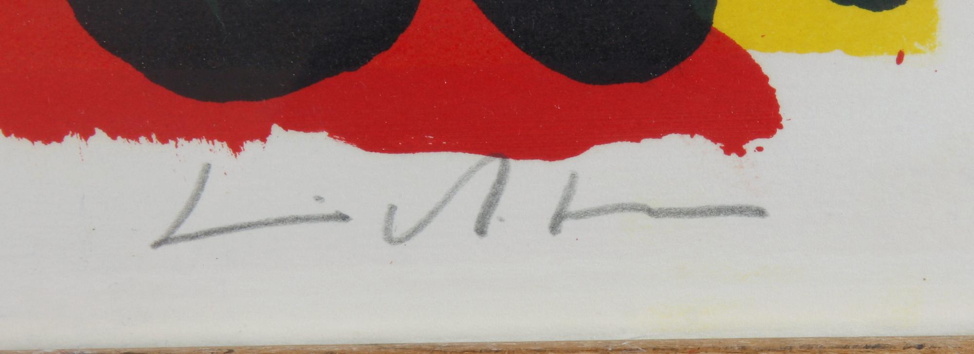 LINDSTRÖM, BENGT. Färglitografi, sign.