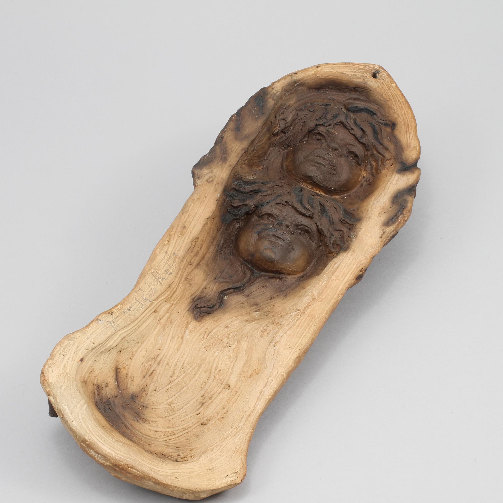 WILLIAM RICKETTS, skulptur, keramik, signerad.
