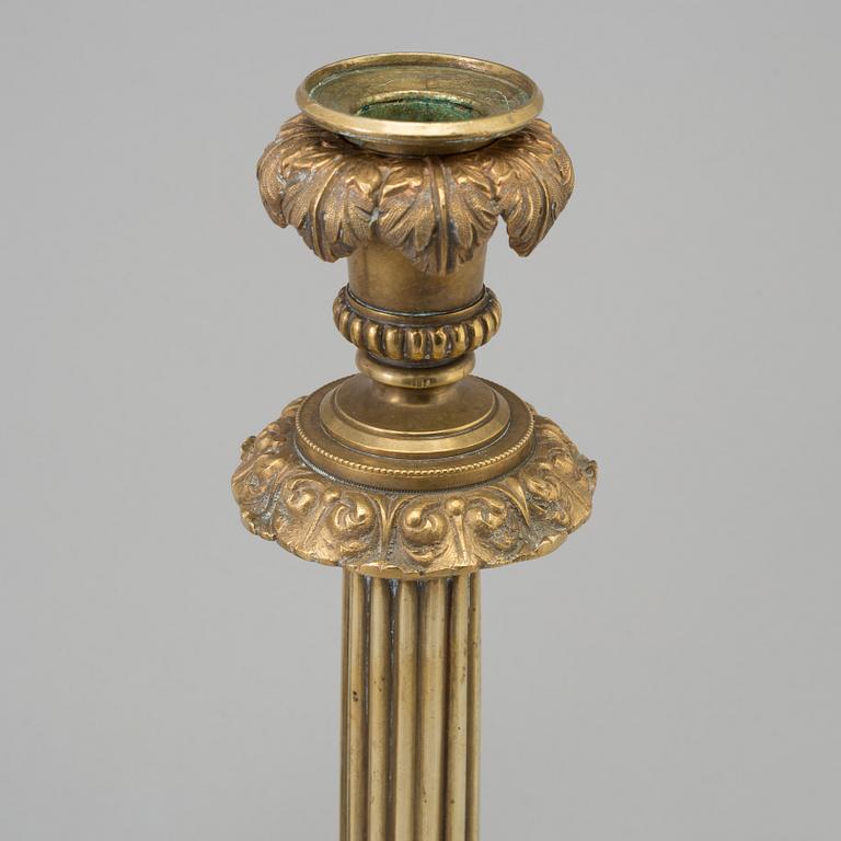 CANDLESTICKS, a pair, ca 1900.