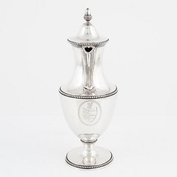 Daniel Smith & Robert Sharp, 
a silver coffee pot, London 1768-77.