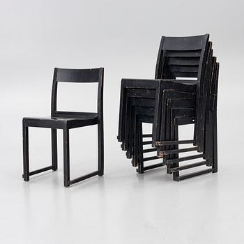 Sven Markelius, ‘Orkesterstolen’, 6 chairs, mid-20th century.