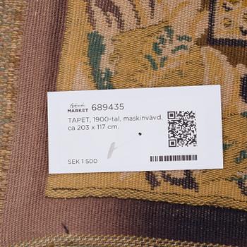 TAPET, 1900-tal, maskinvävd, ca 203 x 117 cm.
