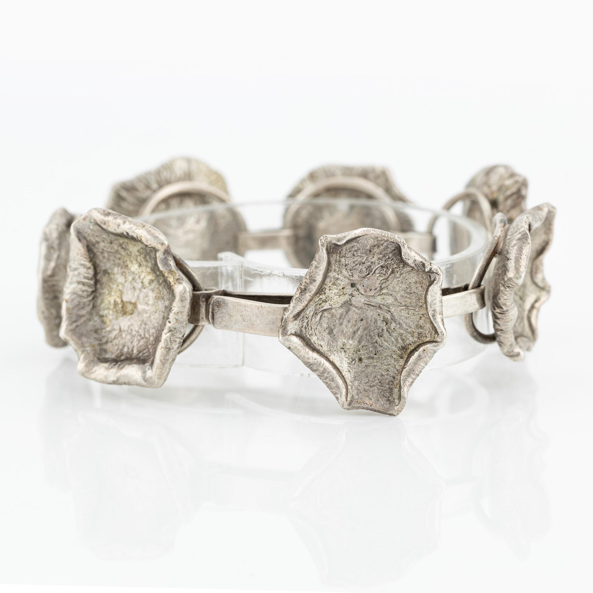 Claës E. Giertta, bracelet, silver.