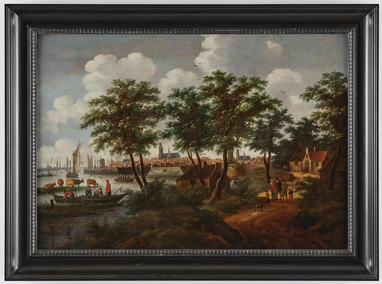 Willem van Drielenburgh, View of the city of Dordrecht.