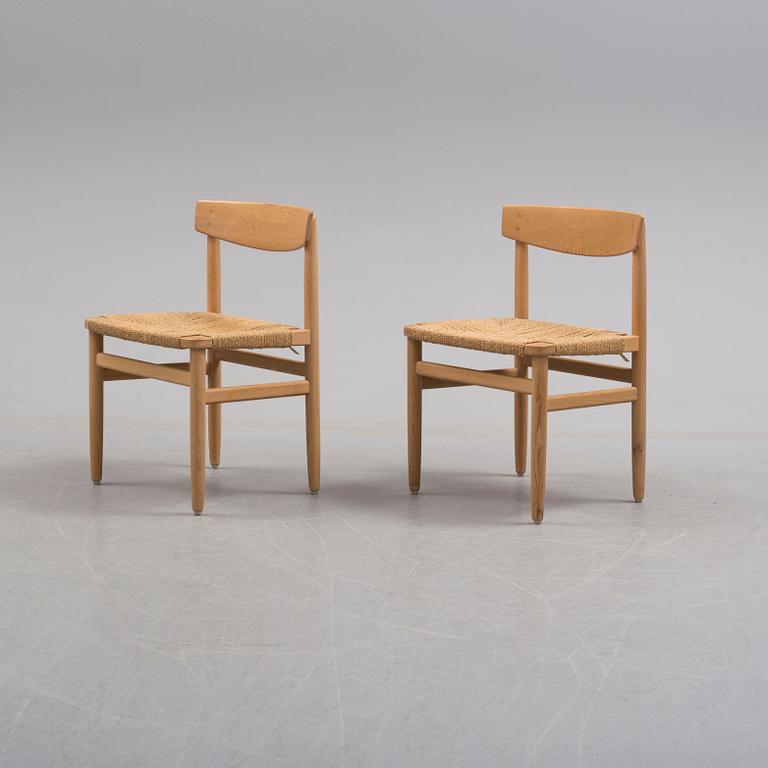 BØRGE MOGENSEN, four 'Öresund' oak chairs.