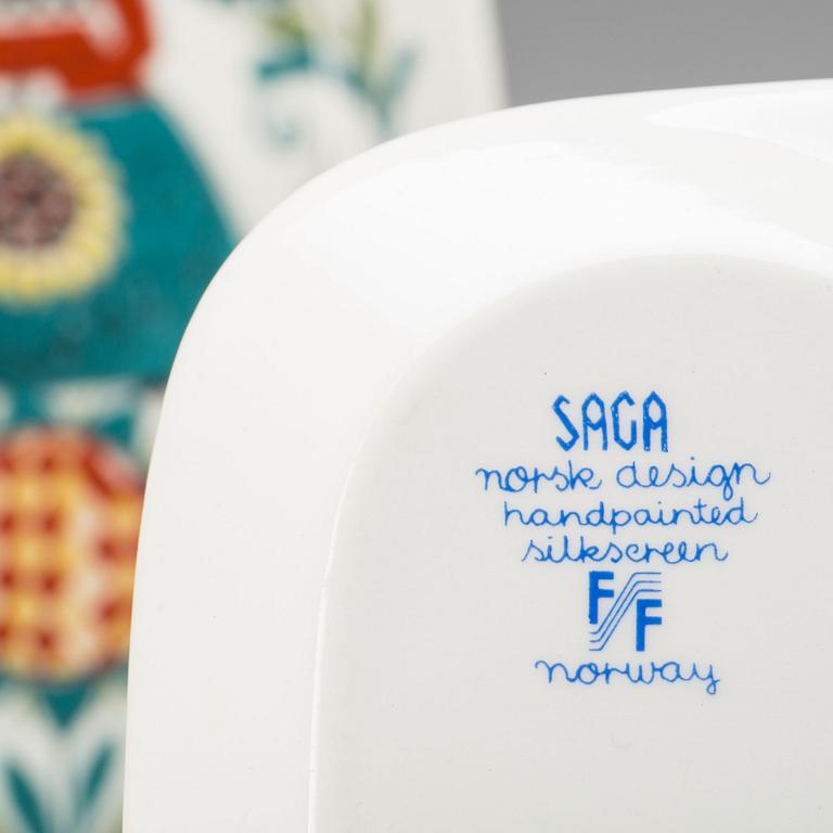 SERVISDELAR, 7 delar, "Saga", Figgjo Flint, Norsk design. 1900-talets mitt.