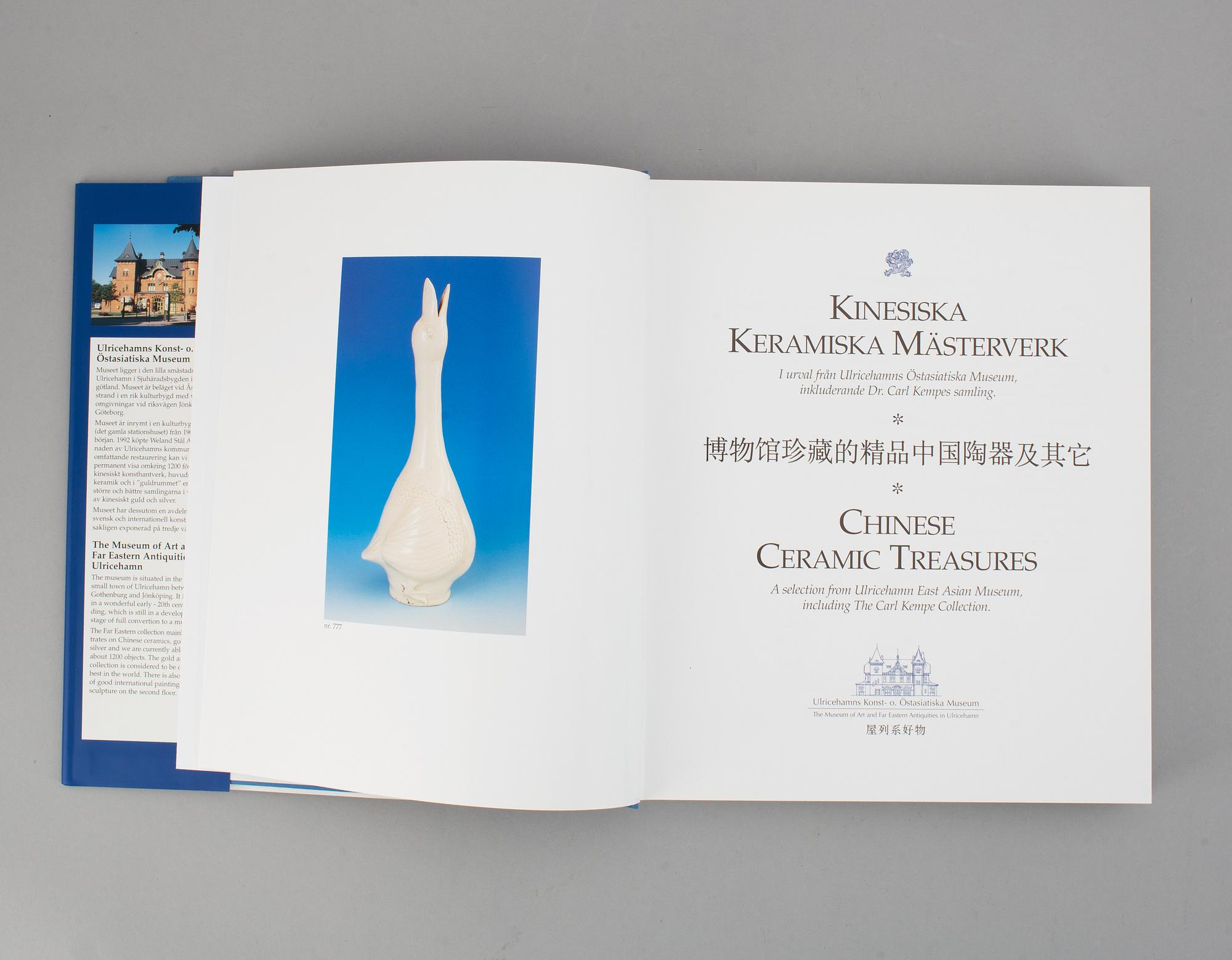 Two Books, Chinese Gold and Silver and Chinese Ceramic Treasures from Ulricehamns East Asian Museum.