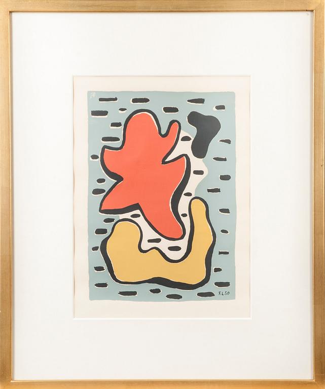 FERNAND LÉGER, serigrafi, signerad i plåten och daterad -50.