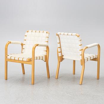 Alvar Aalto, karmstolar 4 st, modell 45, Artek.