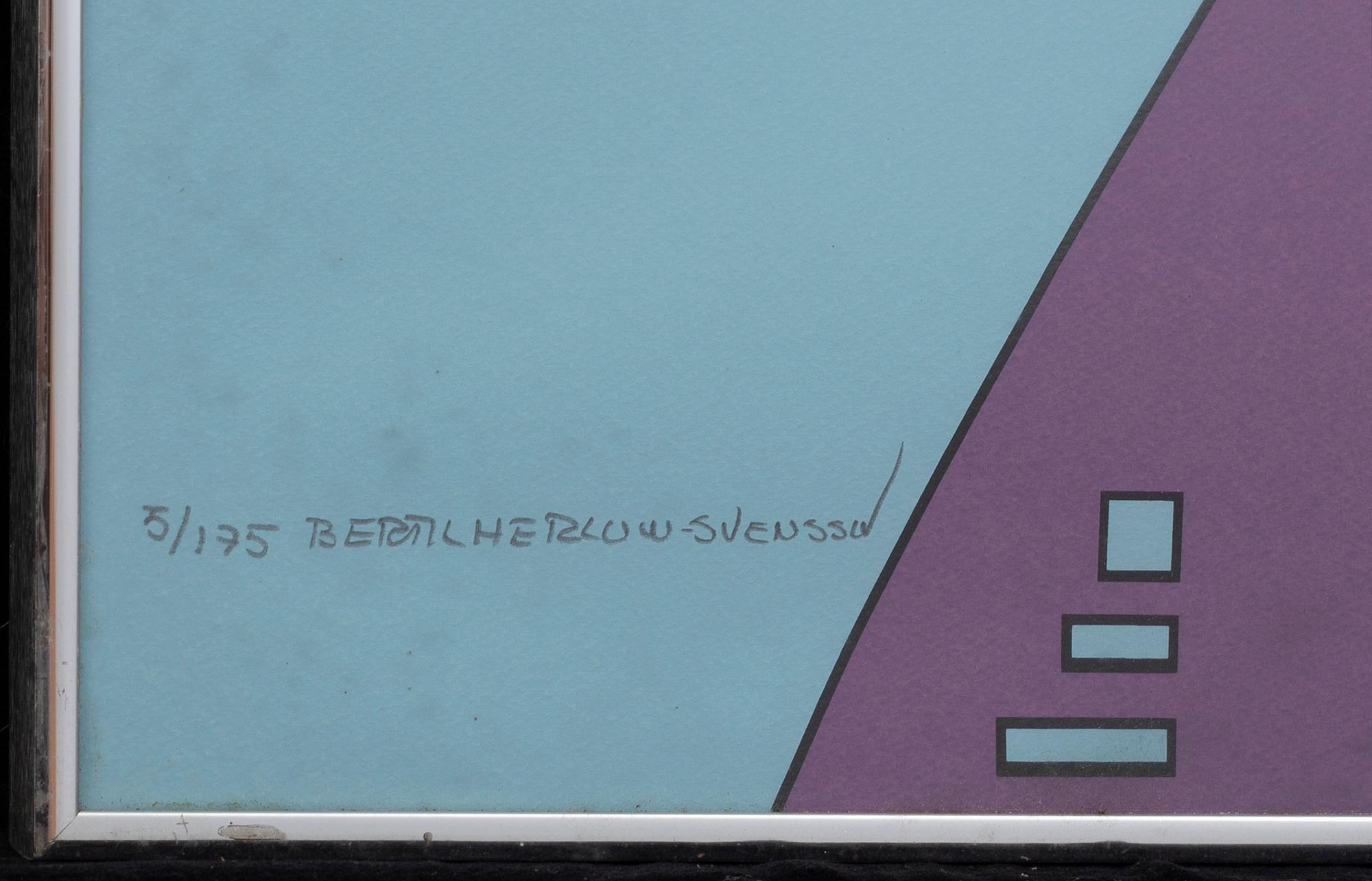 BERTIL HERLOW SVENSSON, färglitografier, 4 st, signerade och numrerade 5/175.