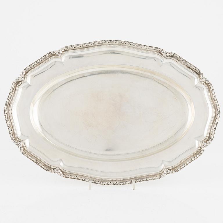 A silver dish, K Anderson, Stockholm 1914.