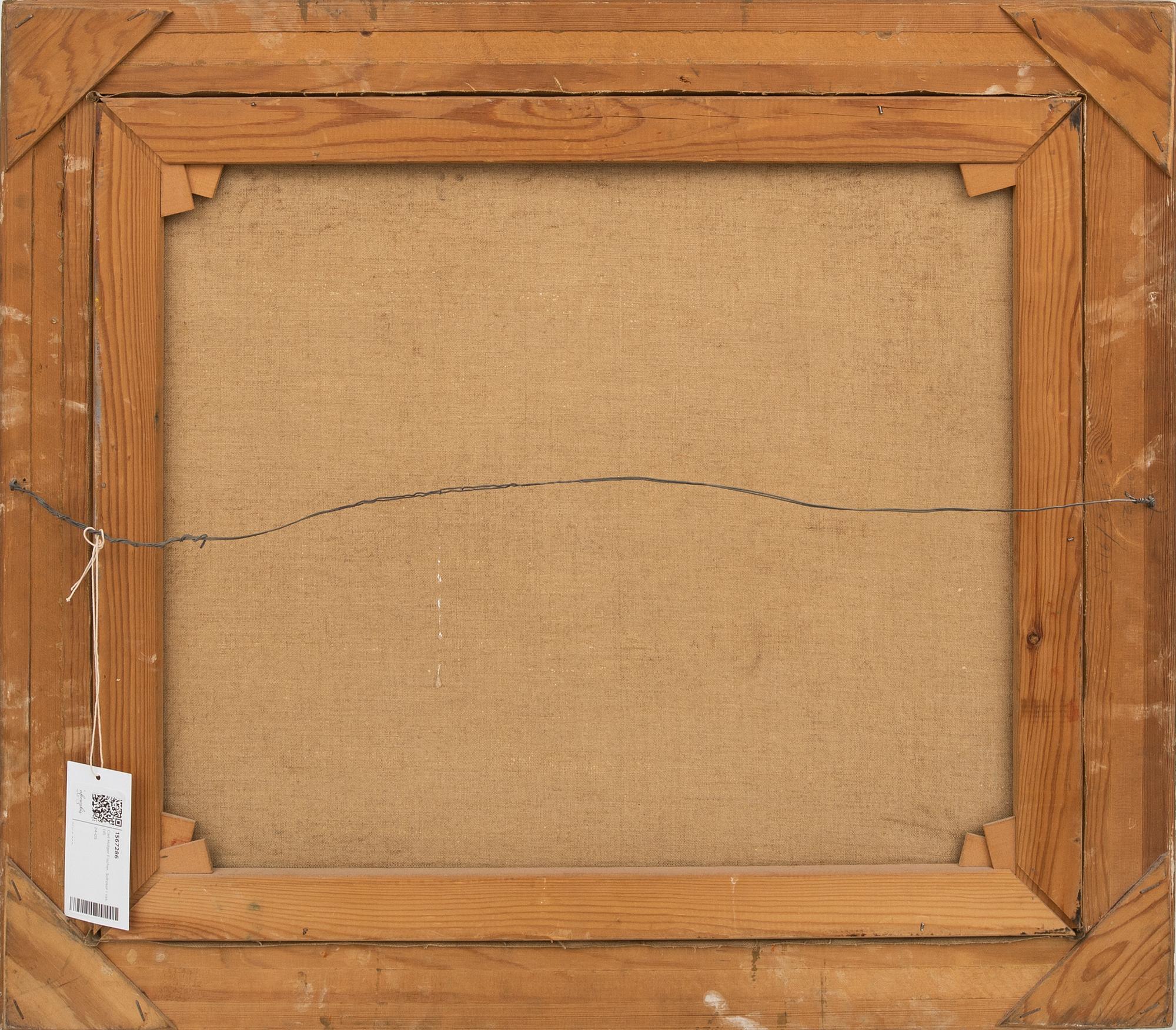 Carl Holger Fischer, Sunflowers in a Vase.