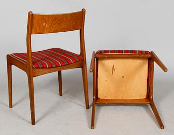 STOLAR, 6 st, Westergaards Möbelfabrik Silkeborg, Danmark, 1960-tal.