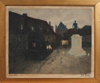 FRITZ THAULOW, färgakvatintetsning, sign.